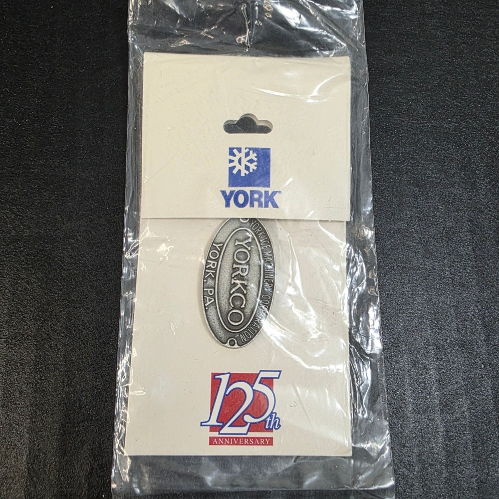 York Ice Machinery Corp Silver Tone 125th Anniversary Keychain  YORKCO‎